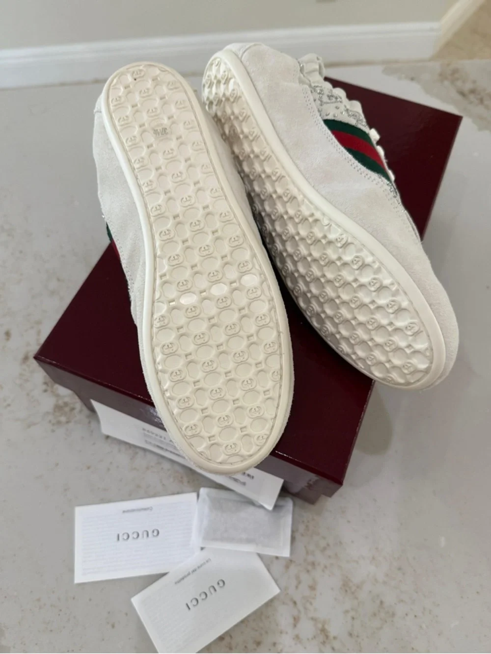 Women’s Gucci Shift GG Crystal sneaker - Picture 4 of 8